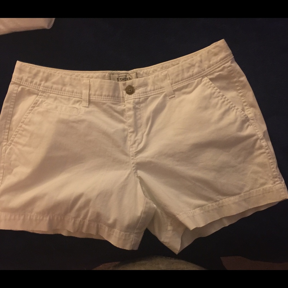 White 5” Shorts